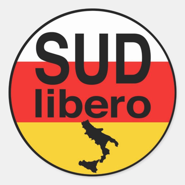 Adesivo Redondo Sud Libero (Frente)