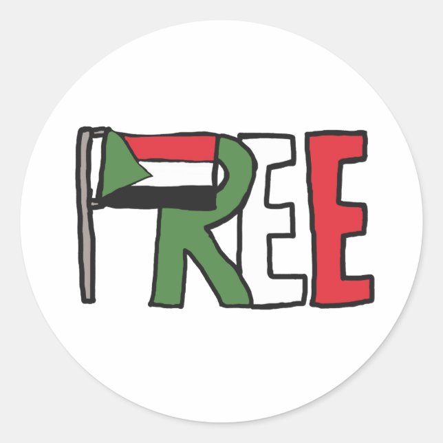 Adesivo Redondo Sudão Livre (Frente)