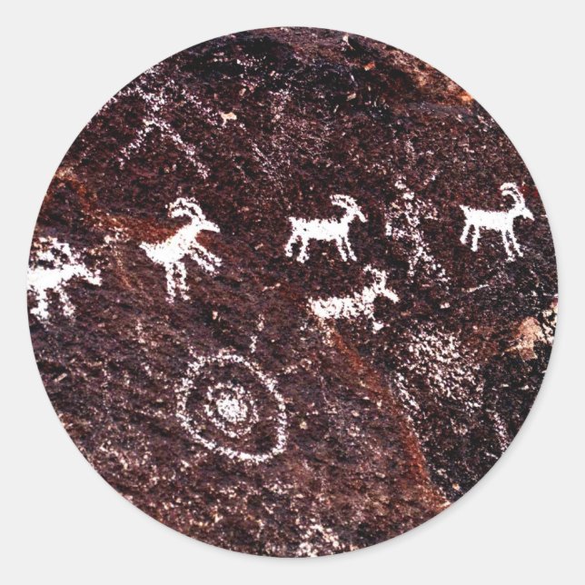 ADESIVO REDONDO SUDOESTE DO AMERICANO DO DESERTO DE NEVADA DOS (Frente)