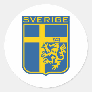 Adesivo Redondo Suecia Sverige