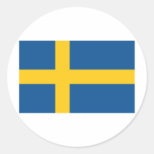 Adesivo Redondo Suecia / Sverige