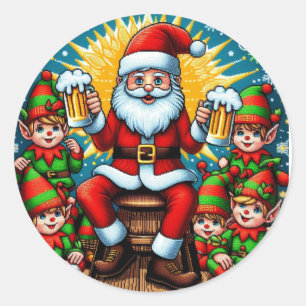 Adesivo Redondo Suéter Feio de Natal