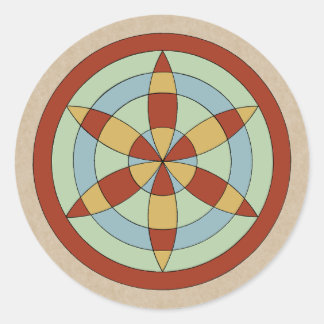 Adesivo Redondo Suffolk Hexafoil (Daisy Wheel)