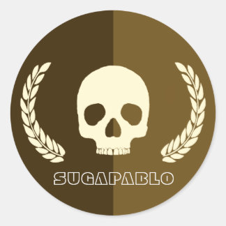 Adesivo Redondo Sugapablo Stickers