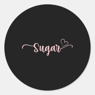 Adesivo Redondo Sugar Heart Xmas Avó Mulher Dia de as mães Natal