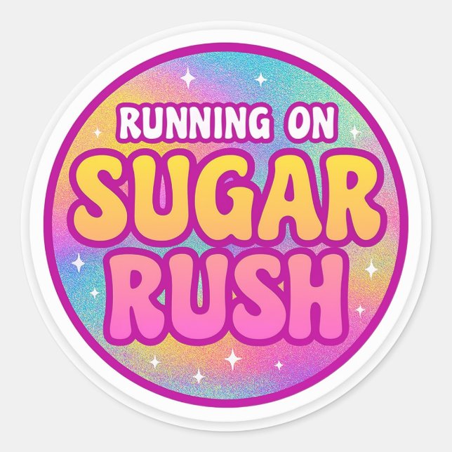 Adesivo Redondo Sugar Rush (Frente)