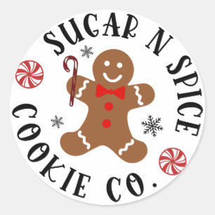 Adesivo Redondo Sugar & Spice Gingercake Cookie Co.