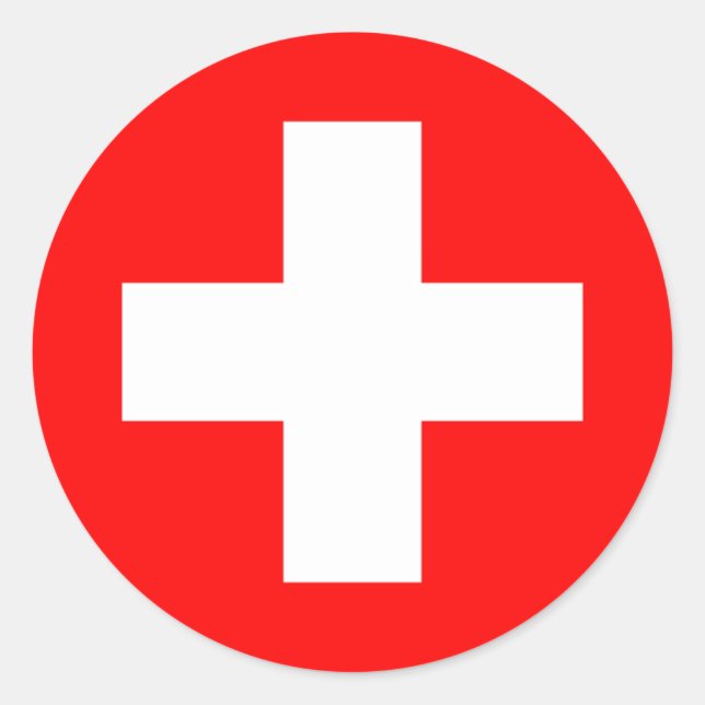 Adesivo Redondo Suiça (Frente)