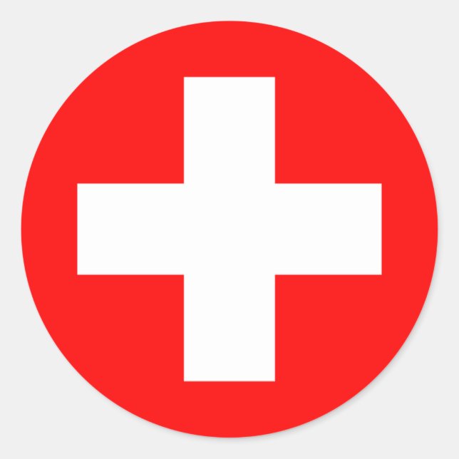 Adesivo Redondo Suiça (Frente)