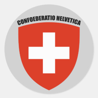 Adesivo Redondo Suíça: Confoederatio Helvetica