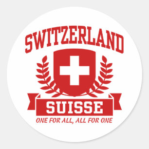 Adesivo Redondo Suiça Suisse