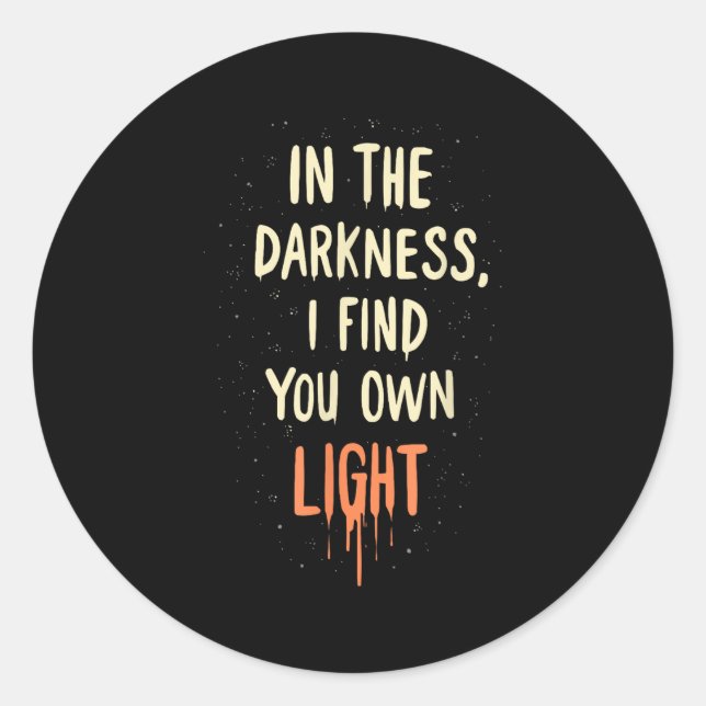 Adesivo Redondo Suicide Awareness Depression Anxiety Mental Health (Frente)