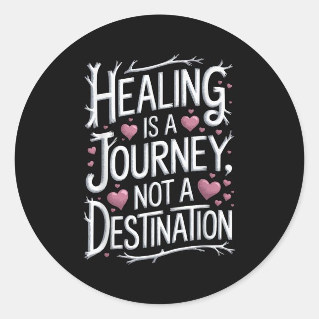 Adesivo Redondo Suicide Awareness Depression Anxiety Mental Health (Frente)