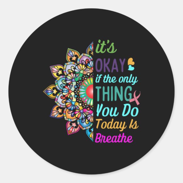 Adesivo Redondo Suicide Awareness Semicolon 988 S 1  (Frente)