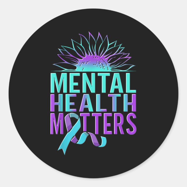 Adesivo Redondo Suicide Awareness Suicide Prevention Suprt Survivo (Frente)