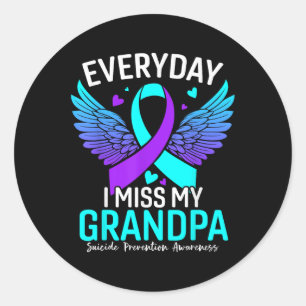 Adesivo Redondo Suicídio Sensibilização Camisa Vovô Suicídio