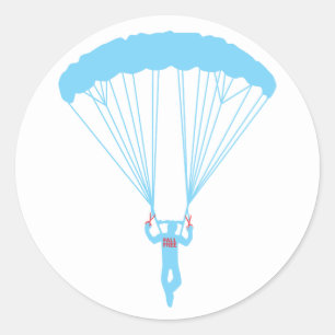 Adesivo Redondo suicídio skydive