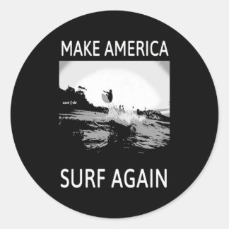Adesivo Redondo Sulfing| Torne o Surf Americano novamente