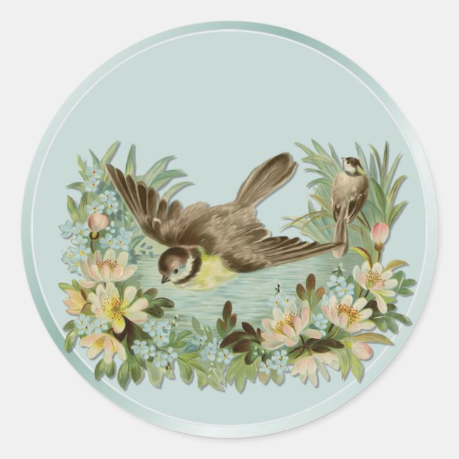 Adesivo Redondo Summer Pond (Frente)