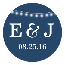 Summer Wedding String Luz Azul