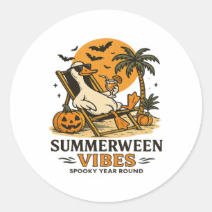 Adesivo Redondo Summerbetween Goose Spooky Summer Summerbetween Pa