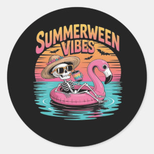 Adesivo Redondo Summerenburg - Summerween Beach - Summerenburg Wit