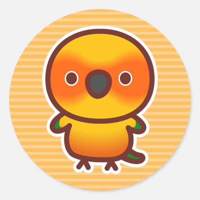 Adesivo Redondo Sun Conure (Frente)