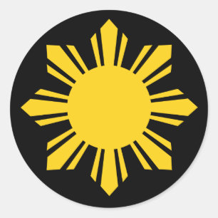 Adesivo Redondo Sun filipino
