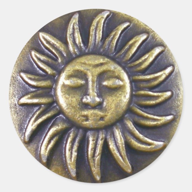 Adesivo Redondo Sun Medallion Sticker (Frente)