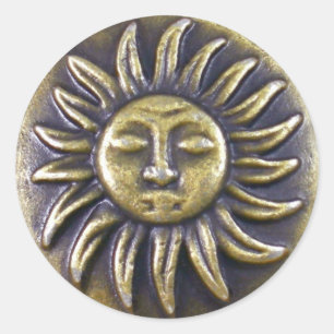 Adesivo Redondo Sun Medallion Sticker