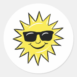 Adesivo Redondo Sun nos vidros