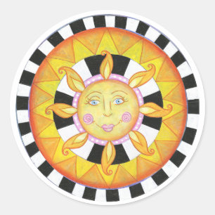 Adesivo Redondo Sun Sticker
