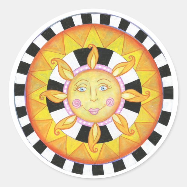 Adesivo Redondo Sun Sticker (Frente)