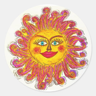 Adesivo Redondo Sun Sticker