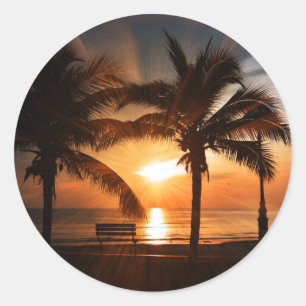 Adesivo Redondo Sun Sunset