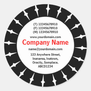 Adesivo Redondo SunBurst 05 Business