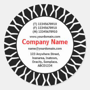 Adesivo Redondo SunBurst 07 Business