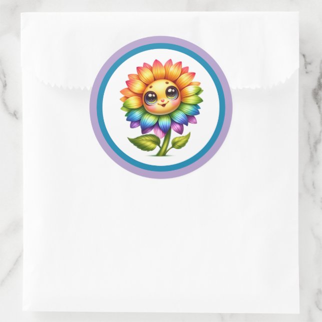 Adesivo Redondo Sunflower Cutie Stickers (Bolsa)