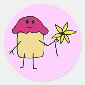 Adesivo Redondo Sunflower Power - Sticker