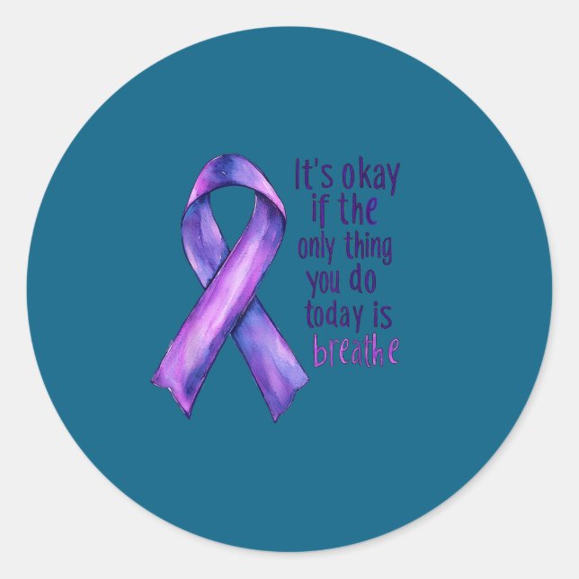 Adesivo Redondo Sunflower Suicide Awareness  (Frente)