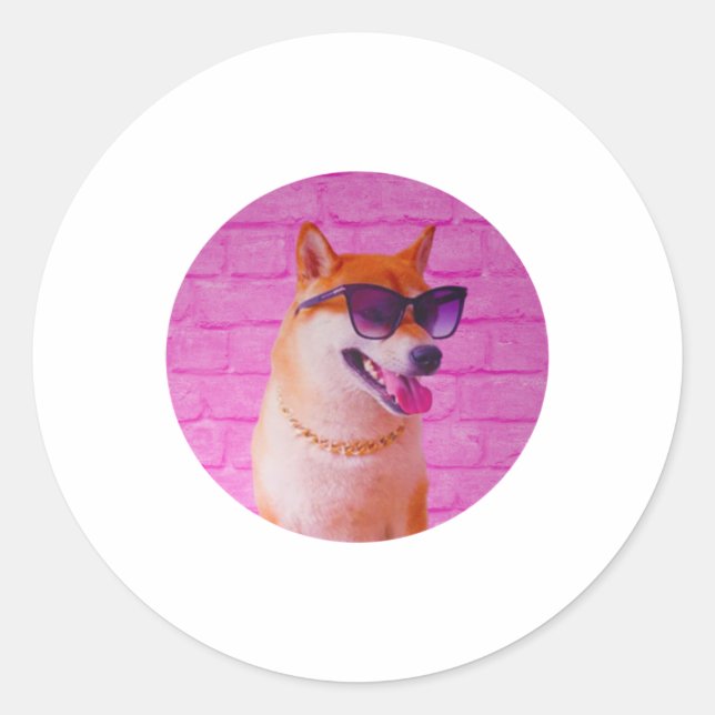 Adesivo Redondo Sungs Doggo Sticker (Frente)