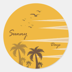 ADESIVO REDONDO SUNNY DAYS