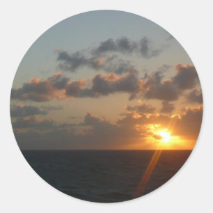 Adesivo Redondo Sunrise sobre San Juan I Porto Rico