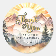 Sunshine Nature Mounts Festa de aniversário Obriga