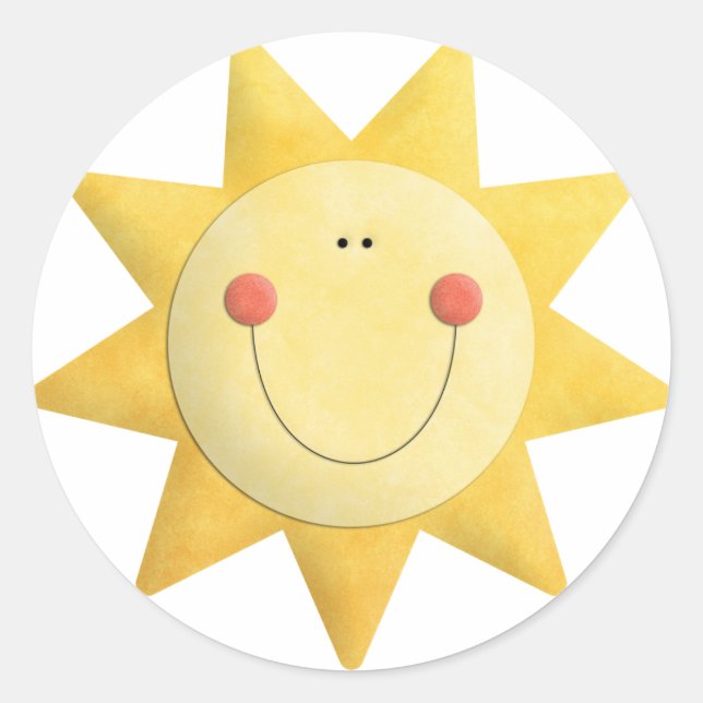 Adesivo Redondo Sunshine Sticker (Frente)
