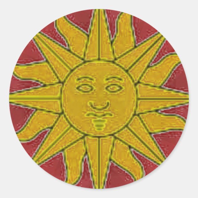 Adesivo Redondo Sunshine Sticker (Frente)