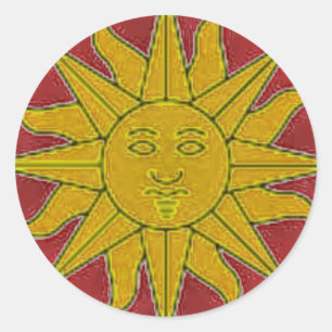 Adesivo Redondo Sunshine Sticker