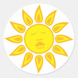 Adesivo Redondo Sunshine Sticker