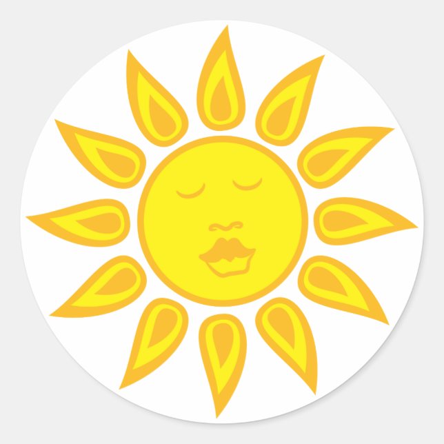 Adesivo Redondo Sunshine Sticker (Frente)