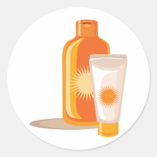 Adesivo Redondo Suntan Lotion